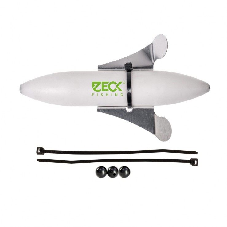 ZECK Propeller U-Float Solid White 15 g pluta de grund cu aripioare