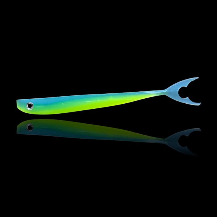 Pelagic NO-Action Shad 18 cm Shark-Tail BG - Blue Green
