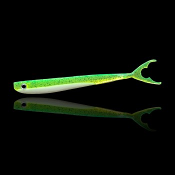 Pelagic NO-Action Shad 18 cm Shark-Tail CW - Chartreuse White
