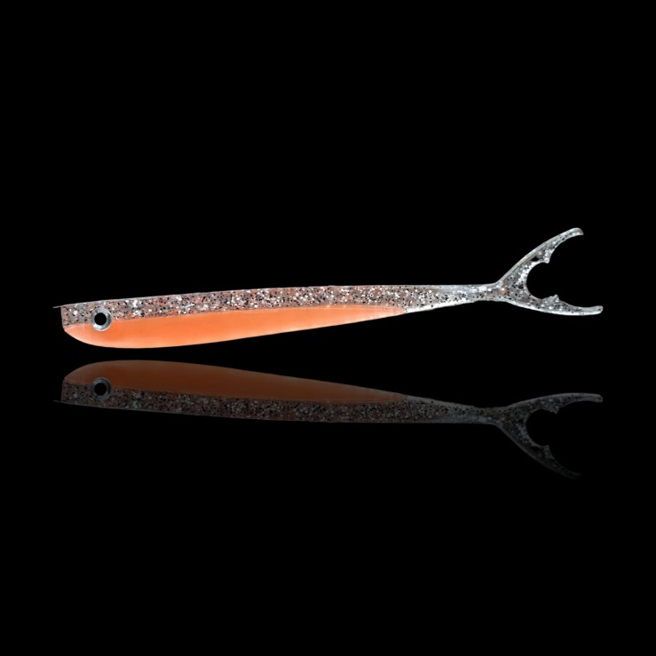 Pelagic NO-Action Shad 18 cm Shark-Tail TO - Transparent Orange