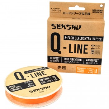Senshu Q-Line Orange 0,10 mm | 6,2 kg | 300 m fir textil