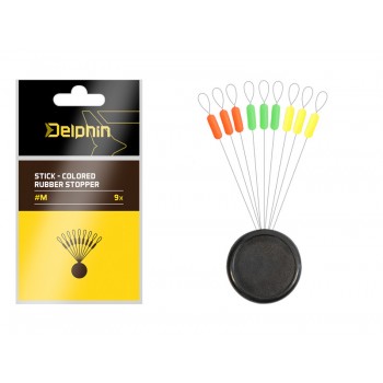 Delphin Stick - Dop de cauciuc colorat M 9 buc