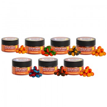 Benzar Mix Bicolor Smoke Wafter Dumbells Chocolate-Orange 10x8 mm