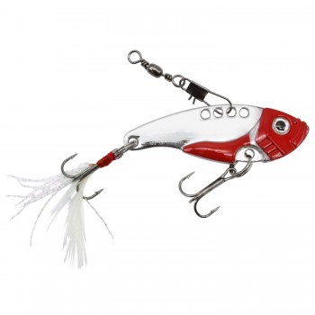 Roy Fishers Metal Vib Silver Red 5,3 cm 12 g
