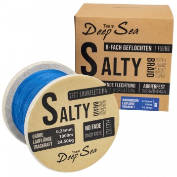Team Deep Sea Salty-Braid Blue 0.25 mm | 24,5 kg fir la metru