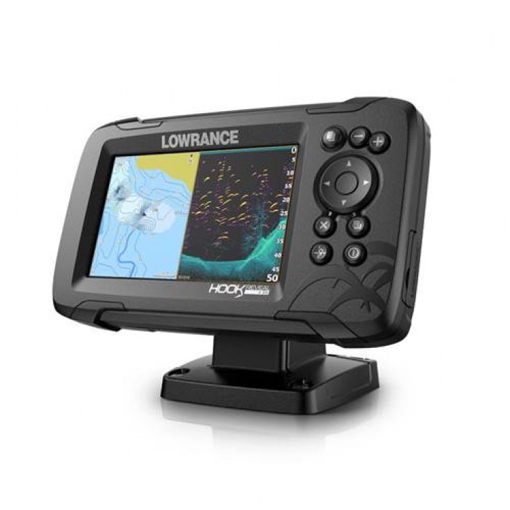 Lowrance HOOK REVEAL 5 HDI GPS cu sonda 83/200/455/800 kHz  sonar pescuit